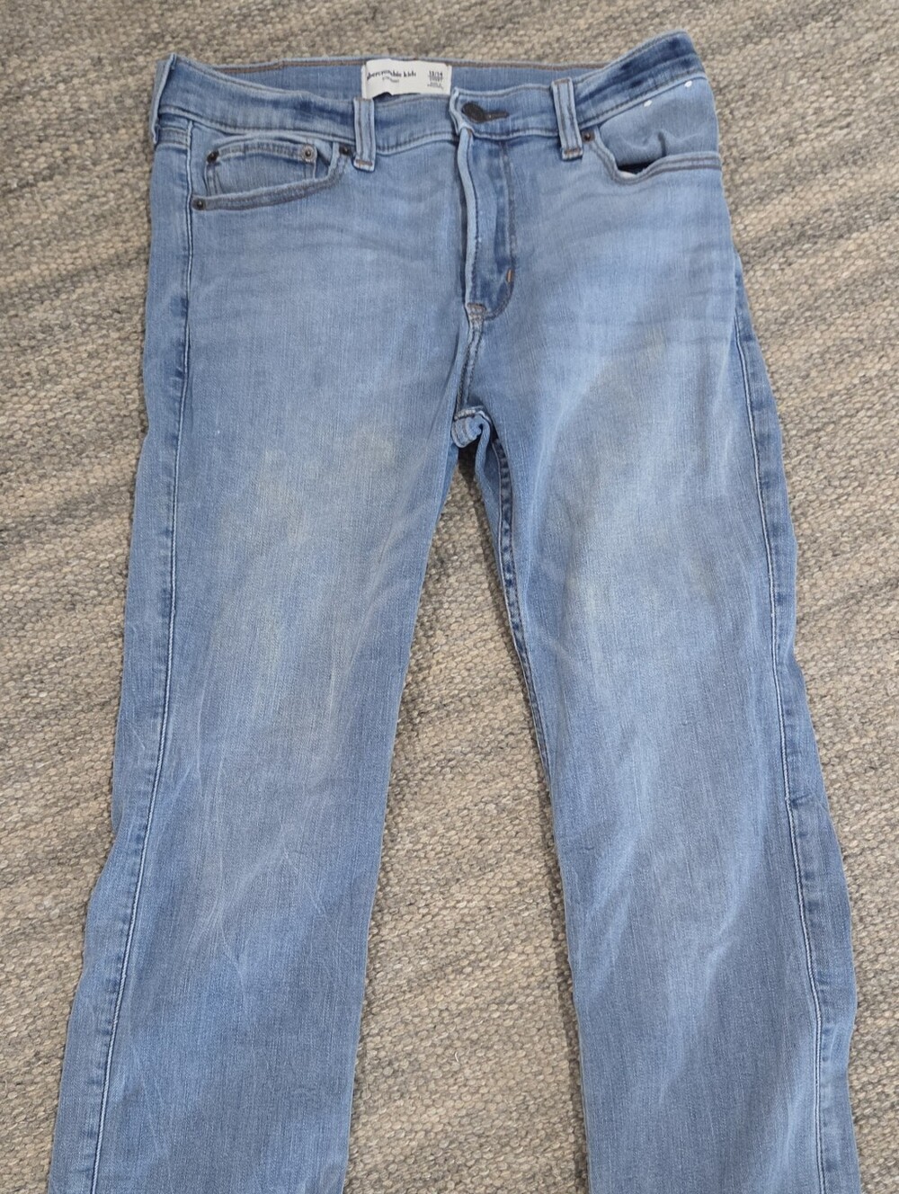 Abercrombie Kids Boys Light Blue Denim Jeans - Classic Straight Fit